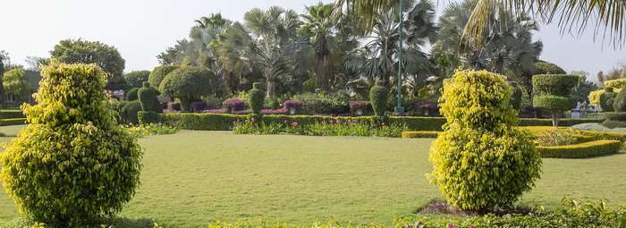 Akshardham temple gardens