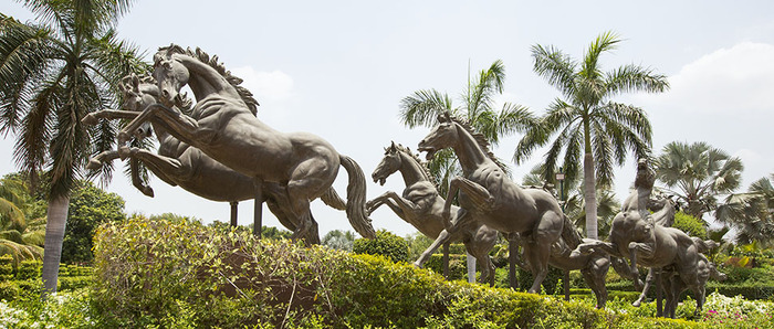 Horse Sculpture at Akshardham temple