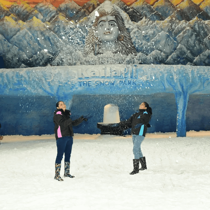 Snow Park at Statue of Belief