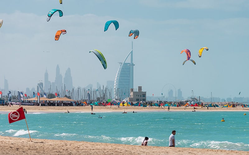 Family fun at Jumeirah Beach