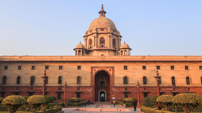 Parliament Building in Delhi